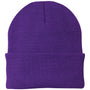 Port & Company Mens Knit Beanie - Athletic Purple