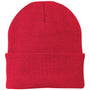 Port & Company Mens Knit Beanie - Athletic Red