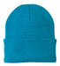 Port & Company CP90 Knit Beanie Neon Blue Front
