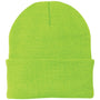 Port & Company Mens Knit Beanie - Neon Green