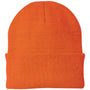 Port & Company Mens Knit Beanie - Neon Orange