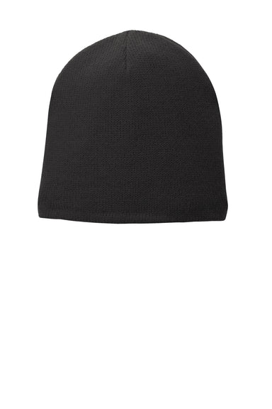 Port & Company CP91L Fleece Lined Beanie Black Front