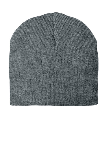Port & Company CP91 Beanie Athletic Oxford Grey Front