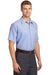 Red Kap CS20/CS20LONG Mens Industrial Moisture Wicking Short Sleeve Button Down Shirt w/ Double Pockets White/Blue 3Q