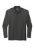 CornerStone CS418LS Select Long Sleeve Polo Shirt Charcoal Grey Flat Front