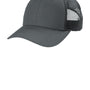 CornerStone Mens Moisture Wicking Canvas Mesh Back Adjustable Hat - Charcoal Grey