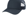 CornerStone Mens Moisture Wicking Canvas Mesh Back Adjustable Hat - Navy Blue