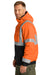 CornerStone CSJ500 Enhanced Visibility Insulated Full Zip Hooded Jacket Safety Orange Side