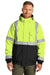 CornerStone CSJ500 Enhanced Visibility Insulated Full Zip Hooded Jacket Safety Yellow Front