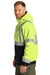 CornerStone CSJ500 Enhanced Visibility Insulated Full Zip Hooded Jacket Safety Yellow Side