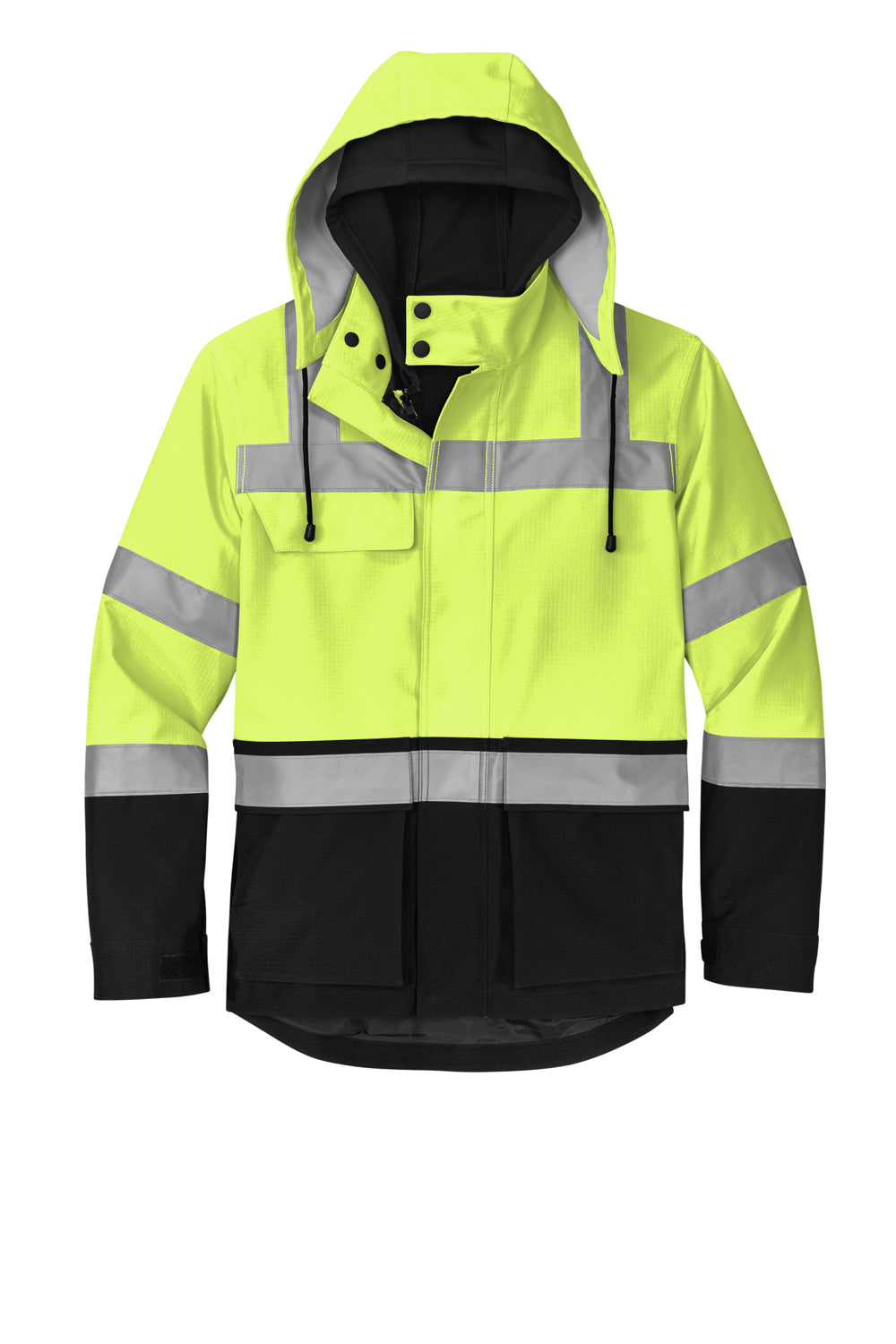 CornerStone CSJ503 Enhanced Visibility Full Zip Jacket Safety Yellow Flat Front