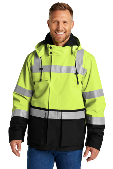 CornerStone CSJ503 Enhanced Visibility Full Zip Jacket Safety Yellow Front