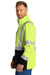CornerStone CSJ502 Enhanced Visibility Ripstop 3 in 1 Full Zip Hooded Jacket Safety Yellow Side