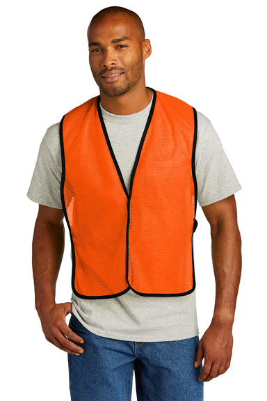 CornerStone CSV01 Enhanced Visibility Mesh Vest Safety Orange Front