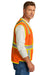 CornerStone CSV105 Mens ANSI 107 Class 2 Surveyor Zipper Vest w/ Pocket Safety Orange Side