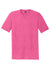 District DM130DTG Mens Perfect DTG Short Sleeve Crewneck T-Shirt Fuchsia Pink Frost Flat Front