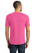District DM130DTG Mens Perfect DTG Short Sleeve Crewneck T-Shirt Fuchsia Pink Frost Back