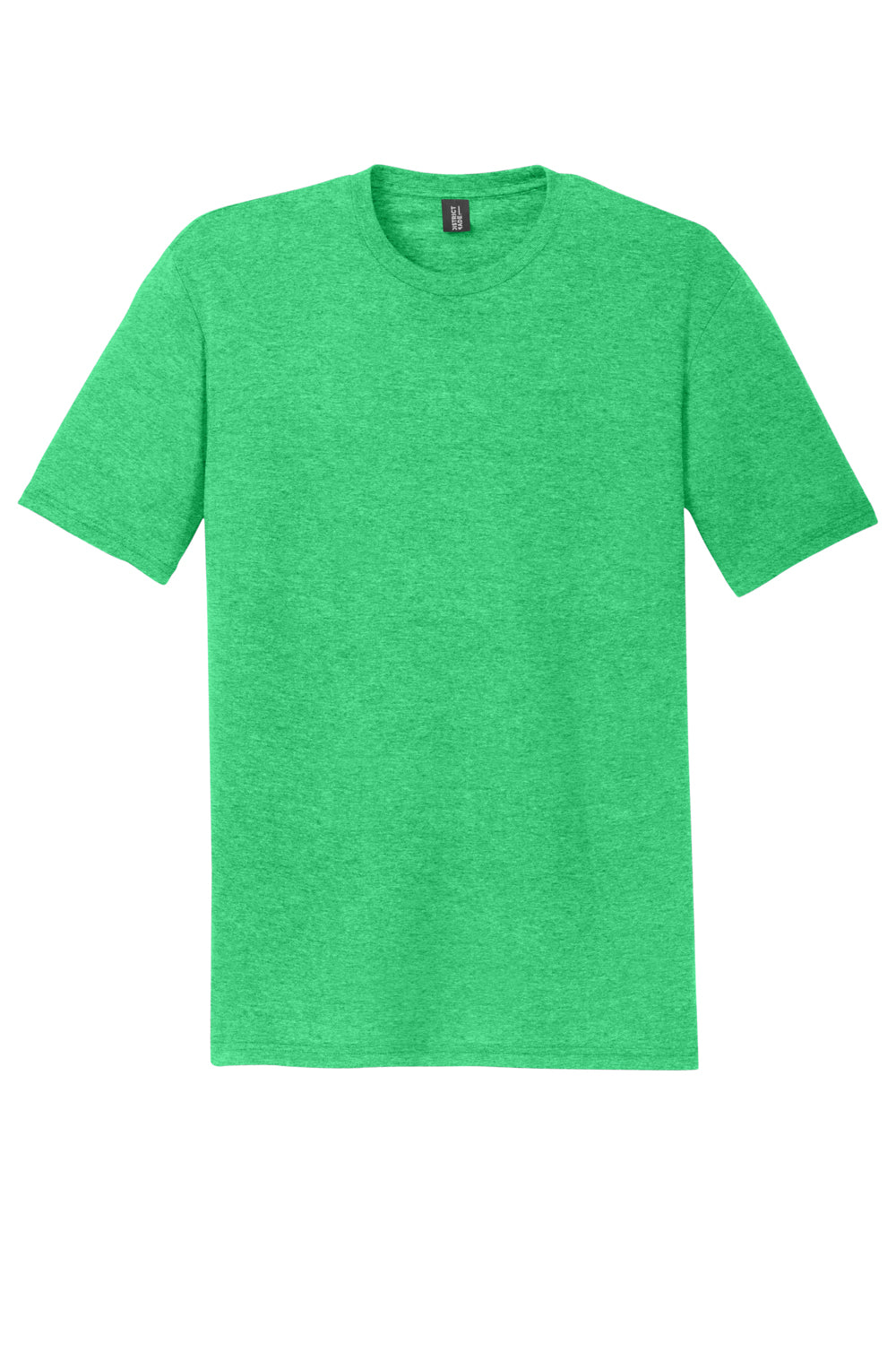 District DM130DTG Mens Perfect DTG Short Sleeve Crewneck T-Shirt Green Frost Flat Front