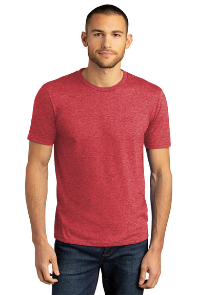 District Mens Perfect DTG Short Sleeve Crewneck T-Shirt Red Frost Front
