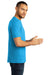 District Mens Perfect DTG Short Sleeve Crewneck T-Shirt Turquoise Blue Frost Side