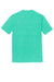 District DM130 Mens Perfect Tri Short Sleeve Crewneck T-Shirt Heather Aqua Blue Flat Back