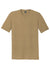 District DM130 Mens Perfect Tri Short Sleeve Crewneck T-Shirt Heather Coyote Brown Flat Front