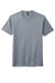 District Mens Perfect Tri Short Sleeve Crewneck T-Shirt Heather Flint Blue Flat Front