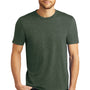 District Mens Perfect Tri Short Sleeve Crewneck T-Shirt - Heather Forest Green