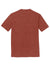 District DM130 Mens Perfect Tri Short Sleeve Crewneck T-Shirt Heather Russet Red Flat Back