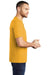 District DM130 Mens Perfect Tri Short Sleeve Crewneck T-Shirt Heather Ochre Yellow Side