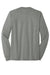 District Mens Perfect Tri Long Sleeve Crewneck T-Shirt Heather Charcoal Grey Flat Back