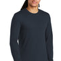 District Mens Perfect Tri Long Sleeve Crewneck T-Shirt - New Navy Blue