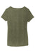 District DM1350L Womens Perfect Tri Short Sleeve V-Neck T-Shirt Military Green Frost Flat Back