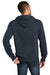District Mens Perfect Weight Fleece Hooded Sweatshirt Hoodie New Navy Blue Side