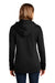 District Womens Perfect Weight Fleece Full Zip Hooded Sweatshirt Hoodie Jet Black Side