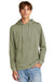 District DT1300 Mens Perfect Tri Fleece Hooded Sweatshirt Hoodie Military Green Frost Front