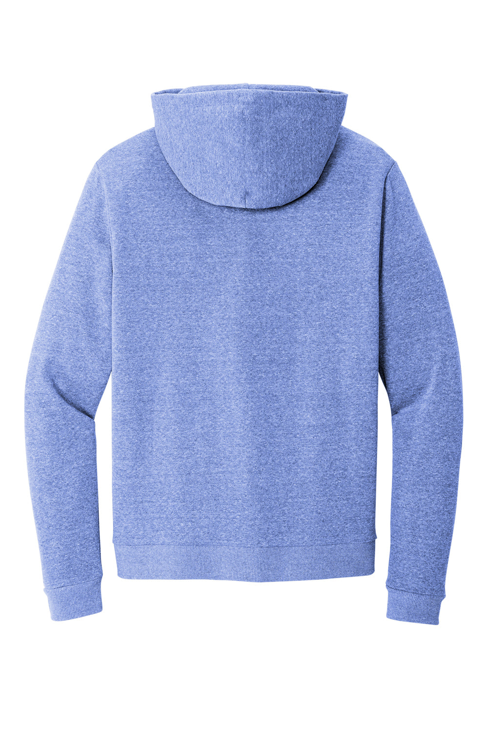 District DT1300 Mens Perfect Tri Fleece Hooded Sweatshirt Hoodie Royal Blue Frost Flat Back