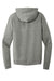 District DT1302 Mens Perfect Tri Fleece Full Zip Hooded Sweatshirt Hoodie Heather Charcoal Grey Flat Back