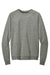 District DT1304 Mens Perfect Tri Fleece Crewneck Sweatshirt Heather Charcoal Grey Flat Front