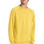 District Mens Perfect Tri Fleece Crewneck Sweatshirt - Heather Ochre Yellow