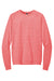 District DT1304 Mens Perfect Tri Fleece Crewneck Sweatshirt Red Frost Flat Front