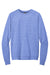 District DT1304 Mens Perfect Tri Fleece Crewneck Sweatshirt Royal Blue Frost Flat Front