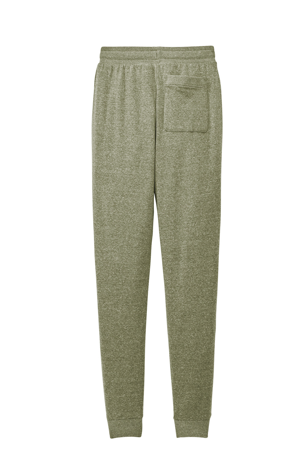 District DT1307 Mens Perfect Tri Fleece Jogger Sweatpants w/ Pockets Military Green Frost Flat Back