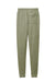 District DT1307 Mens Perfect Tri Fleece Jogger Sweatpants w/ Pockets Military Green Frost Flat Back