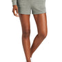 District Womens Perfect Tri Fleece Shorts w/ Pockets - Grey Frost