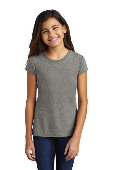 District Youth Girls Perfect Short Sleeve Crewneck T-Shirt Grey Frost Front