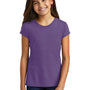 District Youth Girls Perfect Short Sleeve Crewneck T-Shirt - Purple Frost