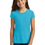 District Youth Girls Perfect Short Sleeve Crewneck T-Shirt - Turquoise Blue Frost