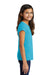 District Youth Girls Perfect Short Sleeve Crewneck T-Shirt Turquoise Blue Frost Side
