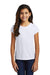 District Youth Girls Perfect Short Sleeve Crewneck T-Shirt White Front